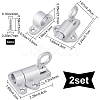 Gorgecraft Aluminum & Alloy Lock Catch Clasps AJEW-GF0004-87C-2