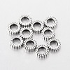 Antique Silver Tibetan Silver Donut Spacer Beads X-AB333-NF-1