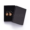 Natural Mixed Stone Dangle Earrings EJEW-JE02997-M-4