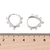 925 Sterling Silver Hoop Earrings Findings STER-B004-12P-3