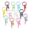 Spray Painted Eco-Friendly Alloy Swivel Snap Hook Clasps PALLOY-T090-06-NR-1