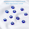 DICOSMETIC Handmade Evil Eye Lampwork Beads LAMP-DC0001-07A-4