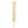 304 Stainless Steel Chains Multi-strand Bracelet for Women BJEW-G674-01B-G-2