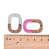 Resin & Walnut Wood Links connectors RESI-S367-06-M-3