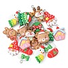 18Pcs 9 Styles Christmas Resin Pendants RESI-CJ0003-26-3