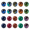 Beadthoven 50Pcs 10 Styles Opaque Resin Beads RESI-BT0001-31-2