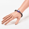 Natural Lava Rock & Synthetic Hematite Stretch Bracelet BJEW-JB08323-03-3