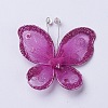 Polyester Butterfly Decoration DIY-WH0018-03H-2