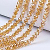 Electroplate Glass Beads Strands EGLA-A034-T2mm-B05-1