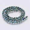 Electroplated Non-magnetic Synthetic Hematite Bead Strand G-E495-06B-2