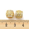 Brass Micro Pave Cubic Zirconia European Beads KK-H452-12G-3