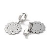 Non-Tarnish Flower 304 Stainless Steel Dangle Earrings EJEW-L283-040P-2