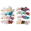 Natural Gemstone Chips Finger Rings RJEW-JR00800-2