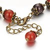 Tibetan Style Alloy Mixed Stone Watch Bracelets BJEW-JB01754-5