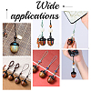 Spray Painted Wooden Acorn Box Jewelry Pendants FIND-WH0143-46-6