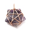 Natural Amethyst Pendants G-D458-07RG-05-RS-2