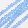 Natural & Dyed Malaysia Jade Bead Strands G-A146-4mm-A20-1