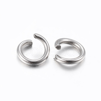 Tarnish Resistant 304 Stainless Steel Open Jump Rings STAS-H437-5.5x1mm-1