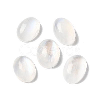 Natural Rainbow Moonstone Cabochons G-NH0026-01B-1