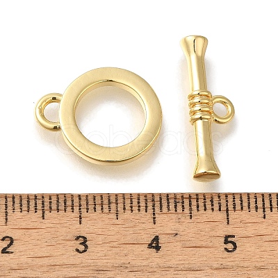 Brass Toggle Clasps KK-H480-03G-1