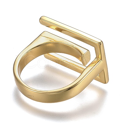 Adjustable Brass Cuff Rings RJEW-Z001-01G-1