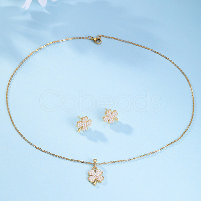 Alloy Clover Jewelry Set SD8339-1