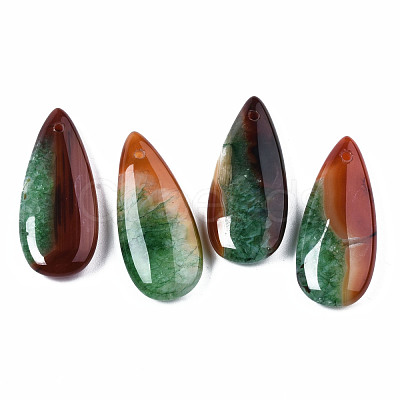 Natural Brazilian Agate Pendants G-S364-099B-1