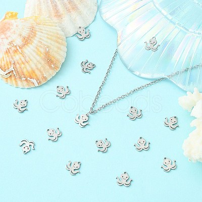 304 Stainless Steel Charms STAS-CJC0008-06P-1