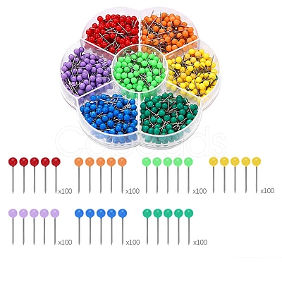 700Pcs 7 Colors Steel Safety Pins PW-WG2324B-01-1