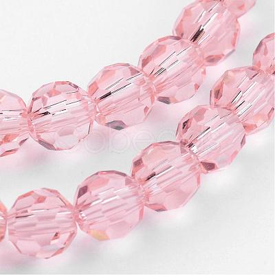 Transparent Glass Bead Strands GLAA-G013-6mm-87-1