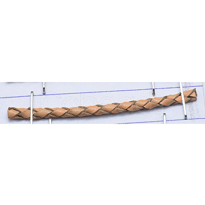 Braided Leather Cord WL-D012-3mm-30-1