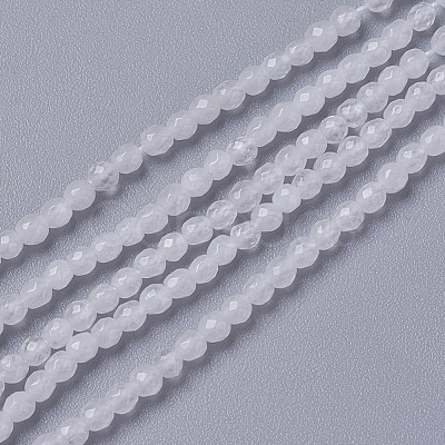 Natural White Jade Beads Strands G-F596-46E-3mm-1