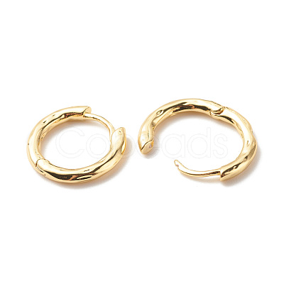 Brass Tubular Hoop Earrings for Women EJEW-G306-01G-1