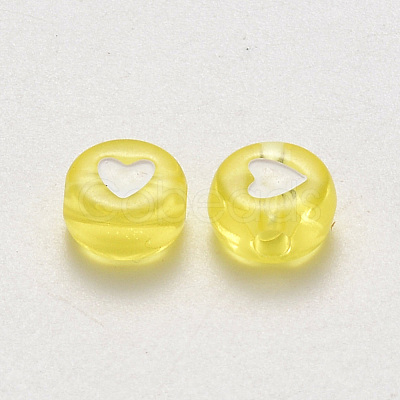 Transparent Acrylic Beads TACR-R139-01-1