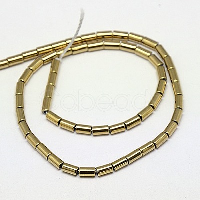 Electroplate Non-magnetic Synthetic Hematite Beads Strands G-J162-A-01-1