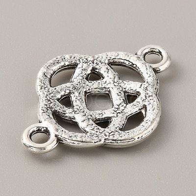 Tibetan Style Alloy Knot Connector Charms FIND-CJC0007-41B-1