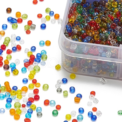 8 Colors Glass Seed Beads SEED-YW0001-56-1