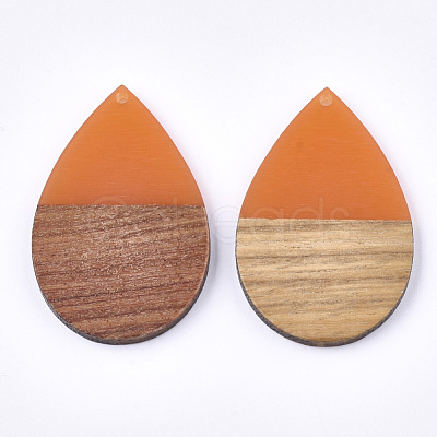 Resin & Wood Pendants RESI-T023-02-M-1