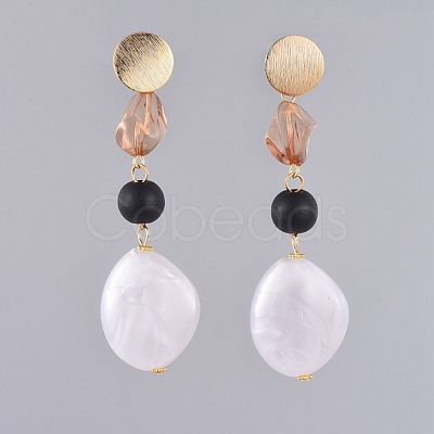 Dangle Stud Earrings EJEW-JE03845-1