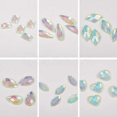 Resin Rhinestone Nail Art Decoration Accessories MRMJ-S017-002B-1