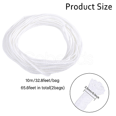 10M Cotton Cord OCOR-WH0058-83B-1