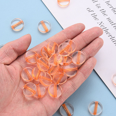 Transparent Acrylic Beads TACR-S154-09A-84-1