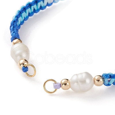 Adjustable Polyester Braided Cord Bracelet Making AJEW-JB00859-1