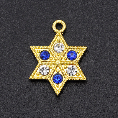 Alloy Rhinestone Pendants PALLOY-S098-DA015-1-1