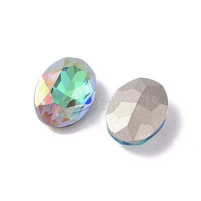 Glass Rhinestone Cabochons RGLA-L029-02B-SPLA-1