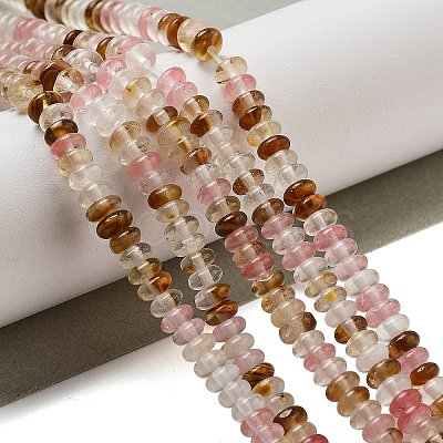 Cherry Quartz Glass Beads Strands G-K343-C16-01-1