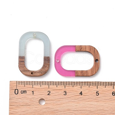 Resin & Walnut Wood Links connectors RESI-S367-06-M-1