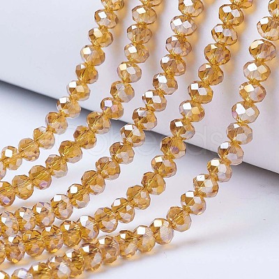 Electroplate Glass Beads Strands EGLA-A034-T2mm-B05-1