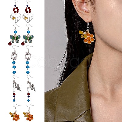 DIY Animal Shape Drop Earring Making DIY-SZ0007-05-1