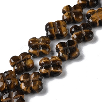 Natural Tiger Eye Beads Strands G-M418-D04-01-1